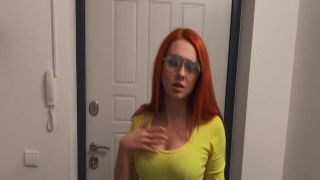 Pear shaped ass redhead POV fucking