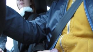 CutieGingerRussian - Russian Secretary in a Car Blowjob